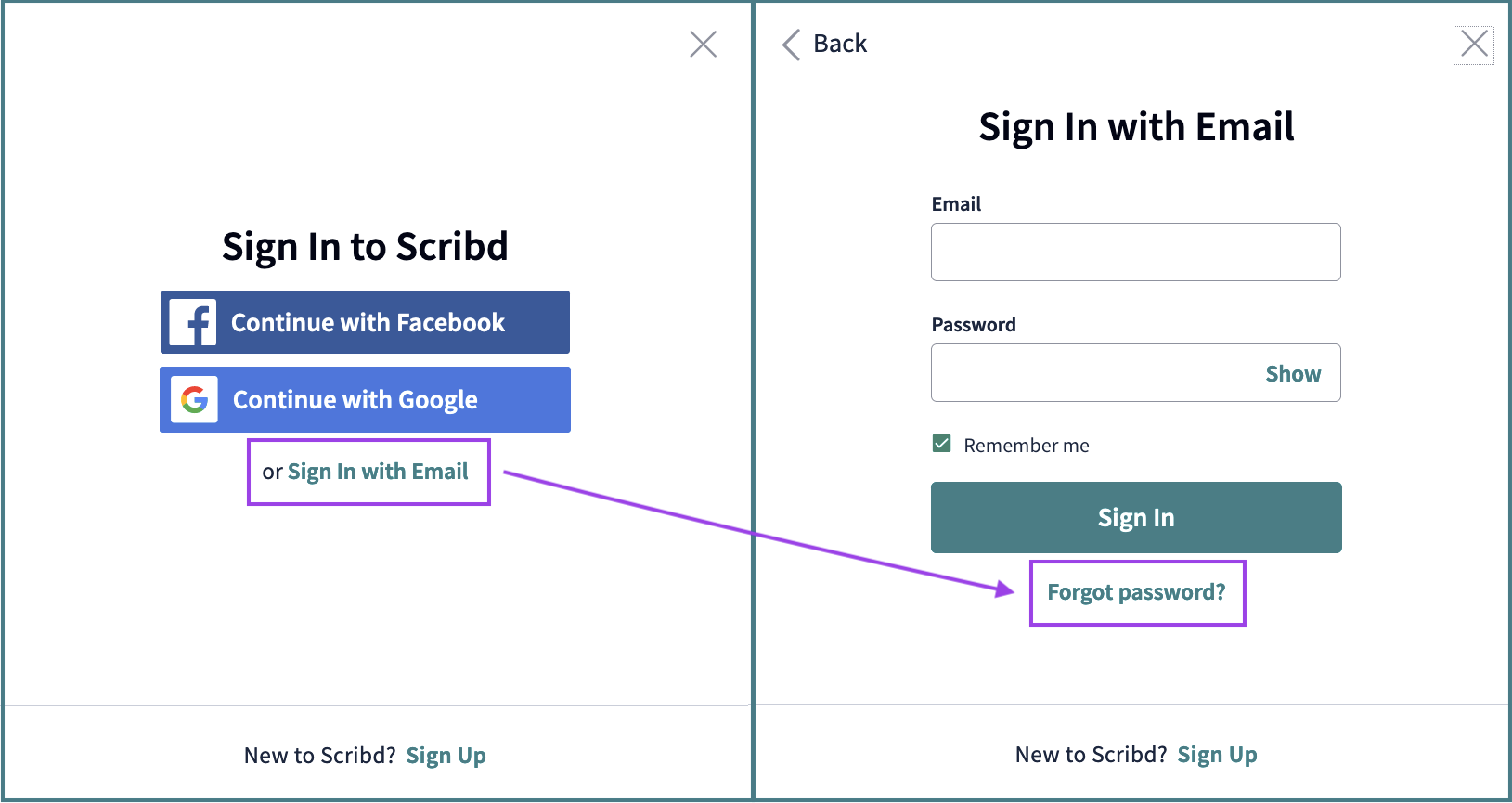 Password Recovery Lost Or Forgotten Password Scribd Help Center Password Recovery Lost Or Forgotten Password Scribd Help Center
